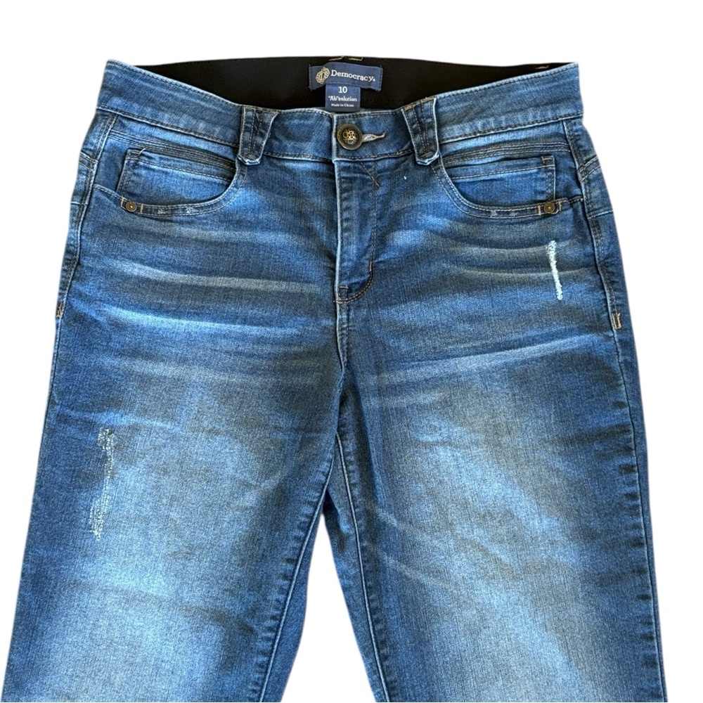 Democracy Absolution Straight Leg High Waist Blue… - image 2